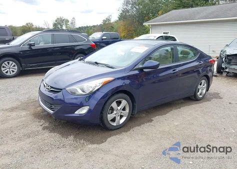 2013 Hyundai Elantra Gls from USA, damaged, VIN 5NPDH4AE5DH274704
